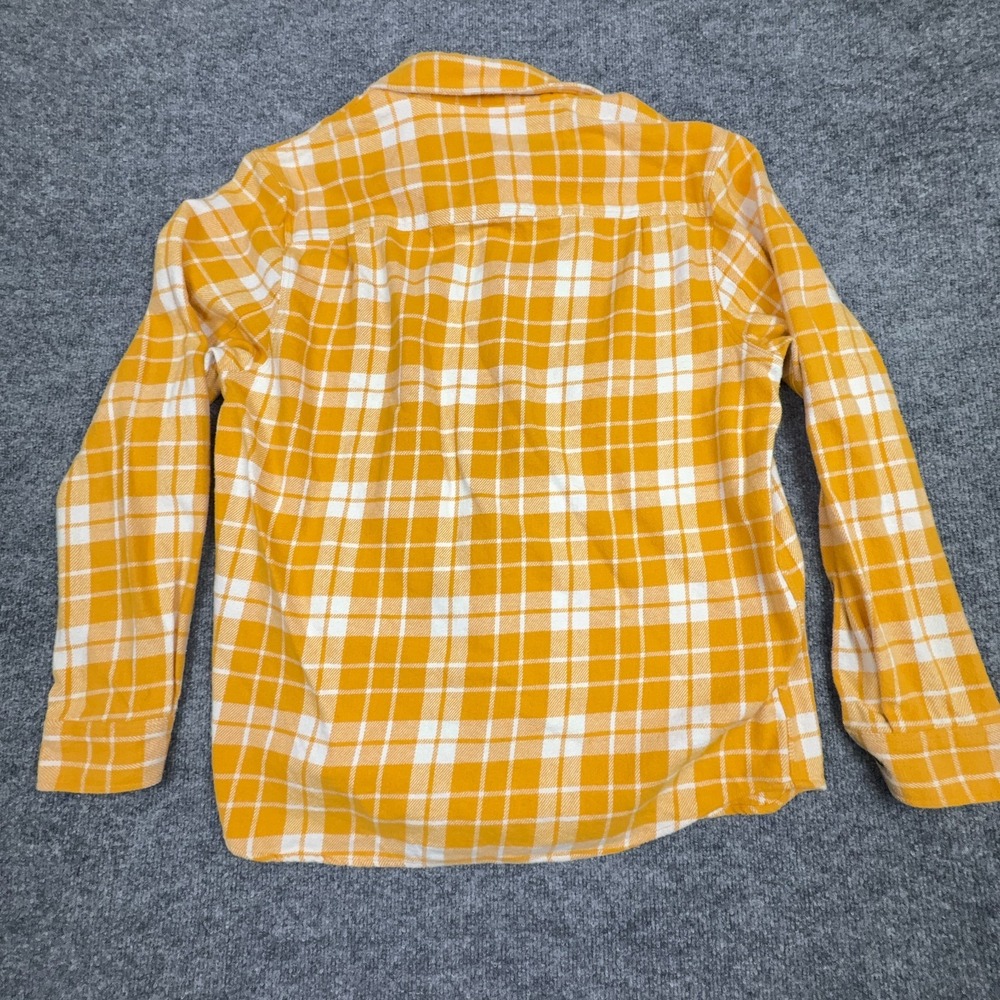 True Religion Plaid Flannel Shirt Men's XL Yellow Button Up Long Sleeve - Picture 8 of 14
